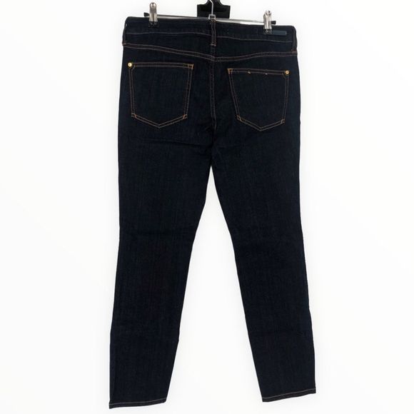 Pilcro & the Letterpress Anthro The Stet Dark Denim Jeans Mid Rise Ankle size 28 - Picture 9 of 13